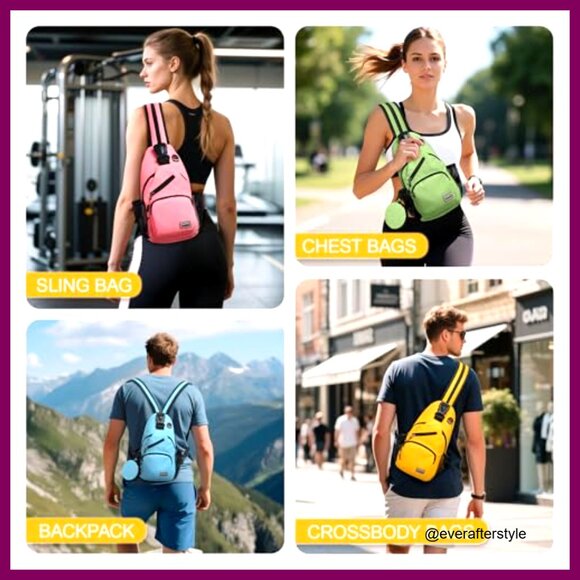 Convertible Sling Backpack Crossbody Bag Tablet Friendly Travel Daypack main image 5